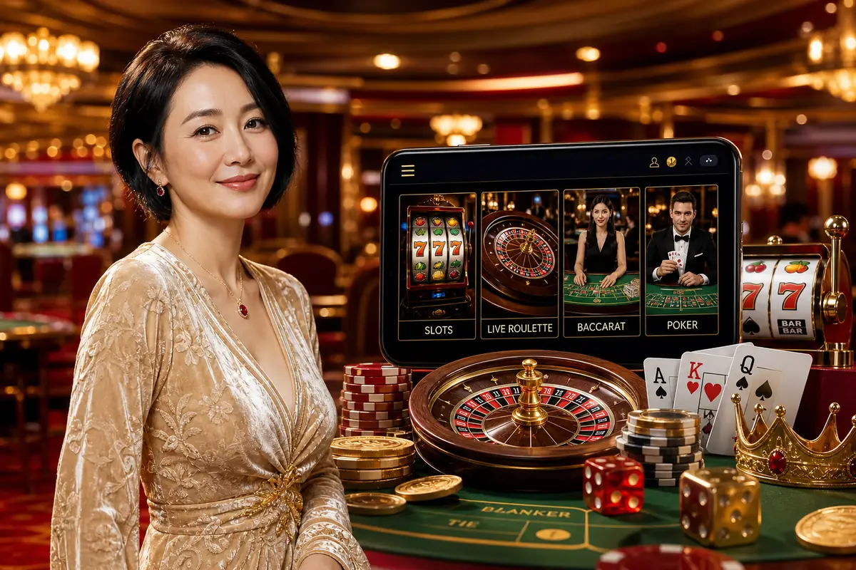 yes9 Live Dealer ဒိုင်နှင့် ကစားနေသောမြင်ကွင်း